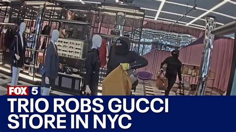 gucci robbed|NYC Gucci store robbed.